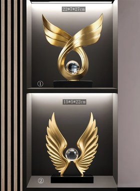 现代轻奢财源滚滚m水晶球摆件办公室桌面装饰品客厅玄关乔迁送礼