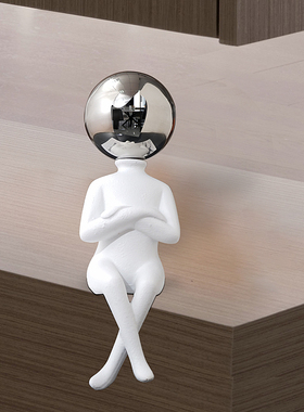 现代客厅电镀银兔子电视柜酒柜桌面摆件轻奢玄关隔断家居软装饰品