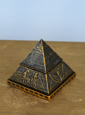 个性古埃及胡夫金字塔模型创意小B摆件家居装饰工艺品首饰盒礼品