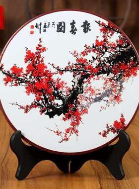 新中式摆件复古工艺品客厅书房间中E国风古典装饰品玄关博古架摆