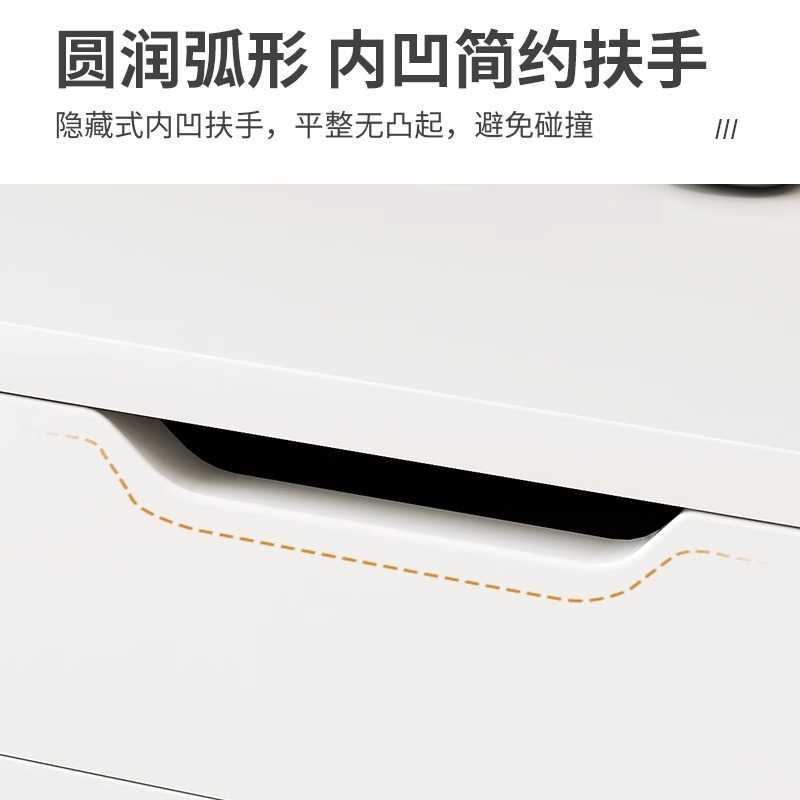 电脑桌台式简约现代办公桌子带抽屉书桌家用女生卧室化妆桌梳妆台 - 图1