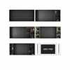 Stainless steel TV niche living room background wall metal TV cabinet embedded 65/75/85/100 inch niche