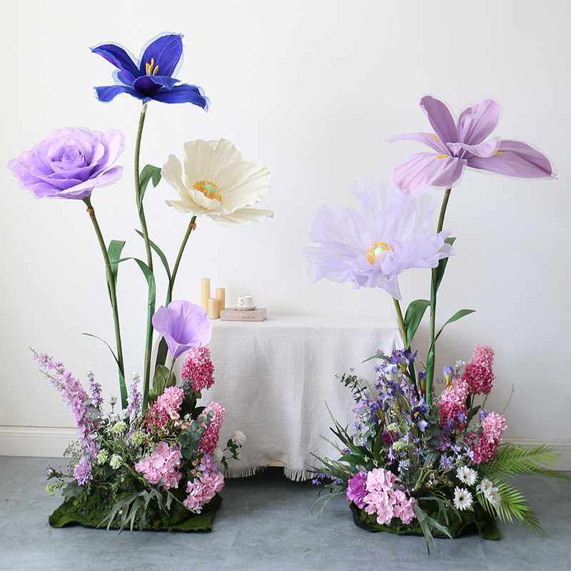 仿真花造景橱窗花艺摆件风信子仿真绿植商场美陈堆景组合花卉摆件,淘宝优惠券,粉丝福利购,淘宝优惠卷