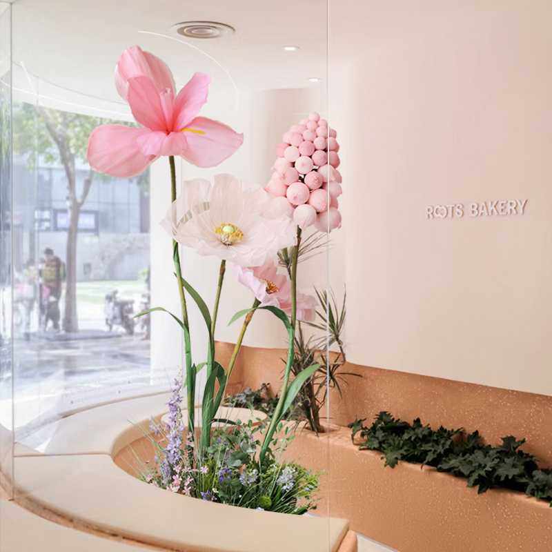 仿真花造景橱窗花艺摆件风信子仿真绿植商场美陈堆景组合花卉摆件,淘宝优惠券,粉丝福利购,淘宝优惠卷