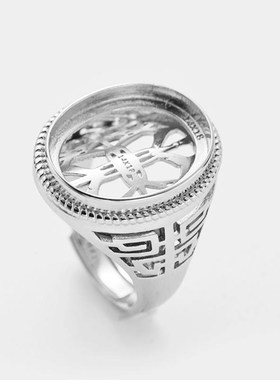 S925银戒指空托男戒托9*11 10*12 11*13 12*14 1N3*16 14*18 15*2