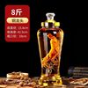 Glass soaked wine jar ginseng soaked wine m bottle with faucet household 6 catties 8 catties sealed jar soaked wine jar bayberry soaked wine bottle