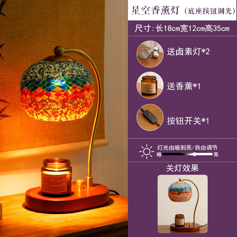 摩洛哥浪漫复古卧室灯床头灯民宿餐厅酒吧装O饰灯土耳其手工玻璃 - 图1