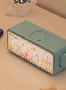 大英博物馆海底世界白噪音蓝牙音响箱无线充氛围灯闺蜜生日礼物