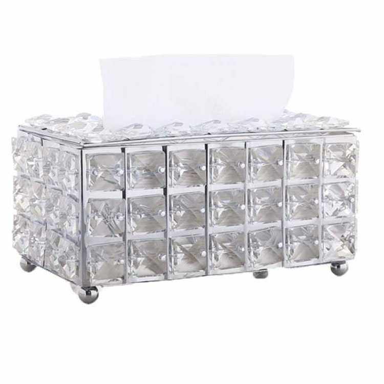 现货 欧式水晶纸巾盒 方形水晶餐巾纸纸巾茶几抽纸盒简约客厅家用,淘宝优惠券,粉丝福利购,淘宝优惠卷