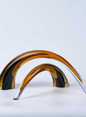 现代简约桌面搭配样板房光面拱门装饰品北欧客厅电视柜茶几摆件