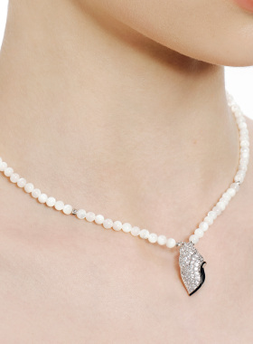 GdV度假系列贝母珠水晶海螺吊坠锁骨链通勤百搭日常项链新年礼物