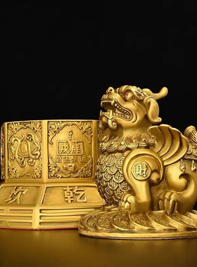 纯铜貔貅摆件大号聚宝盆