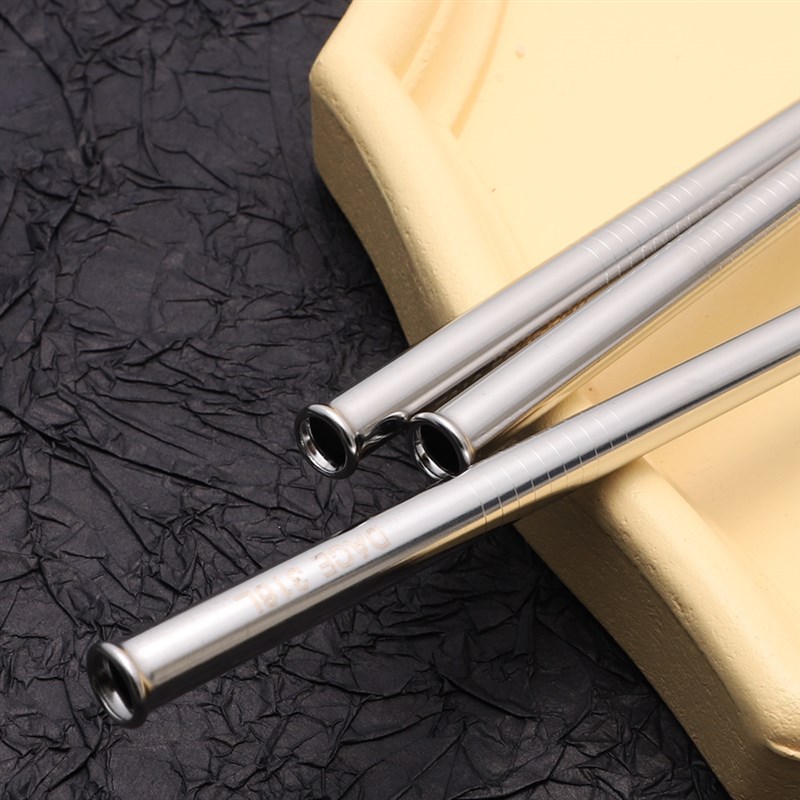 可刻字 防刮舌316L不锈钢吸管28cm加长金属环保吸管环.保加长吸管 - 图2