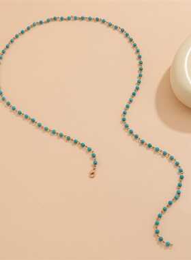 精美饰品包邮 时尚感流苏y型炼项炼女 简约Q多层镶嵌水晶锁骨炼