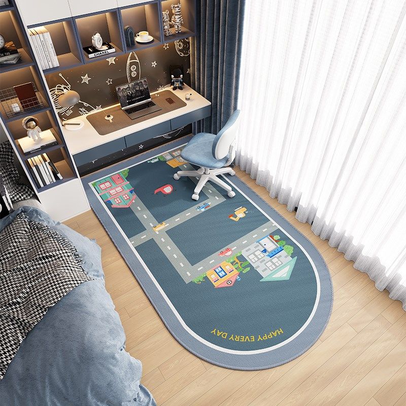 卧室电脑椅地垫儿童学习区椅子地毯书房书桌转椅下防滑脚垫子拱形,淘宝优惠券,粉丝福利购,淘宝优惠卷