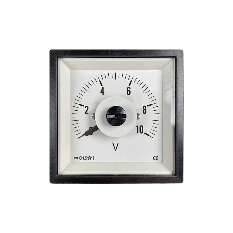 Q72-ZC直流电压表20V 30V 50V 100V船用广角度250度61C14 F72-DC - 图3