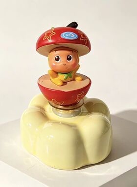 爆款星星人景德镇陶瓷转转摆件星星人转转乐车载桌面树脂创意礼物