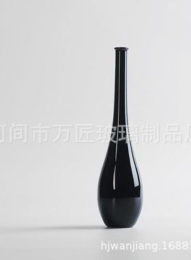 日式透明玻璃花瓶净瓶花器插花z器皿复古摆件饰品装饰花插花道道