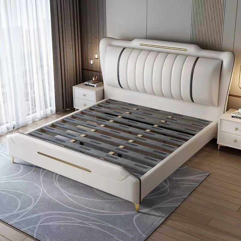 W1TR轻奢风1.8/1.5米床现代简约双人床实木软包储物婚床主卧,淘宝优惠券,粉丝福利购,淘宝优惠卷