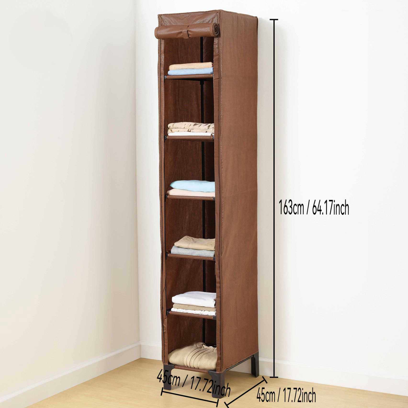 欧买伽加厚无纺布衣柜喷塑管衣架方型加厚管塑料件可折叠加收纳柜,淘宝优惠券,粉丝福利购,淘宝优惠卷