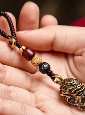 黑神话悟空周边齐天大圣黄铜吊坠钥匙扣斗战胜佛汽车钥匙链男女款