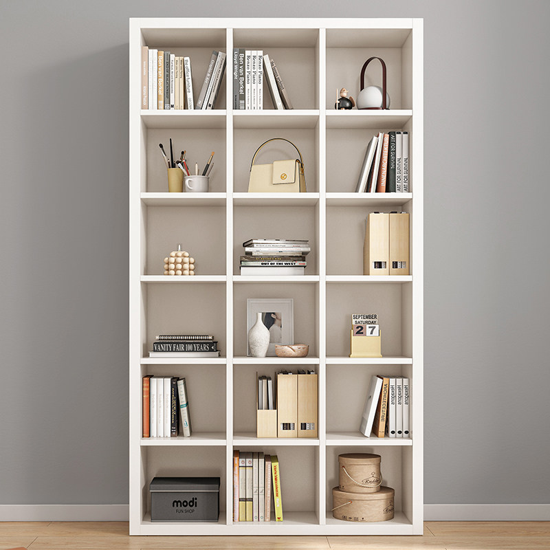 简易书架置物架落地多层收纳柜子储物柜学生卧室家用书柜现代简约,淘宝优惠券,粉丝福利购,淘宝优惠卷
