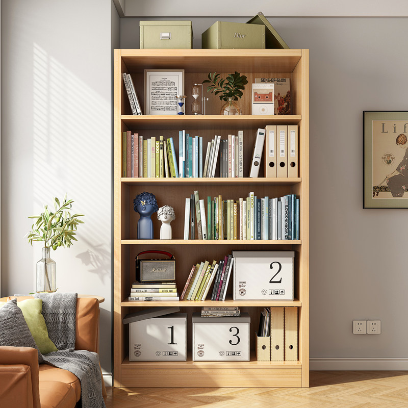 简易书架置物架落地多层收纳柜子储物柜学生卧室家用书柜现代简约,淘宝优惠券,粉丝福利购,淘宝优惠卷