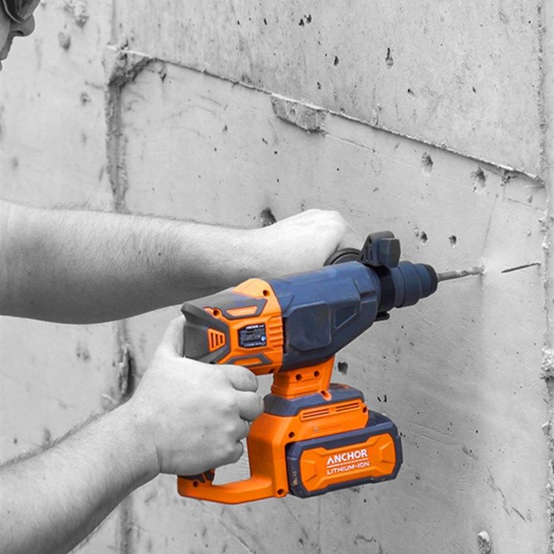 铁锚锂电无刷电锤两用轻型冲击钻家装钻眼吊顶打孔手持电钻充电式,淘宝优惠券,粉丝福利购,淘宝优惠卷