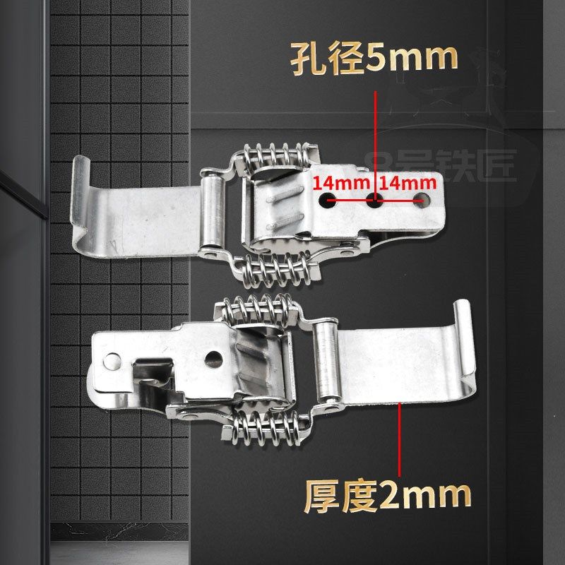 304 stainless steel double spring buckle with lock, wooden box padlock buckle, box buckle, chassis buckle, luggage accessories