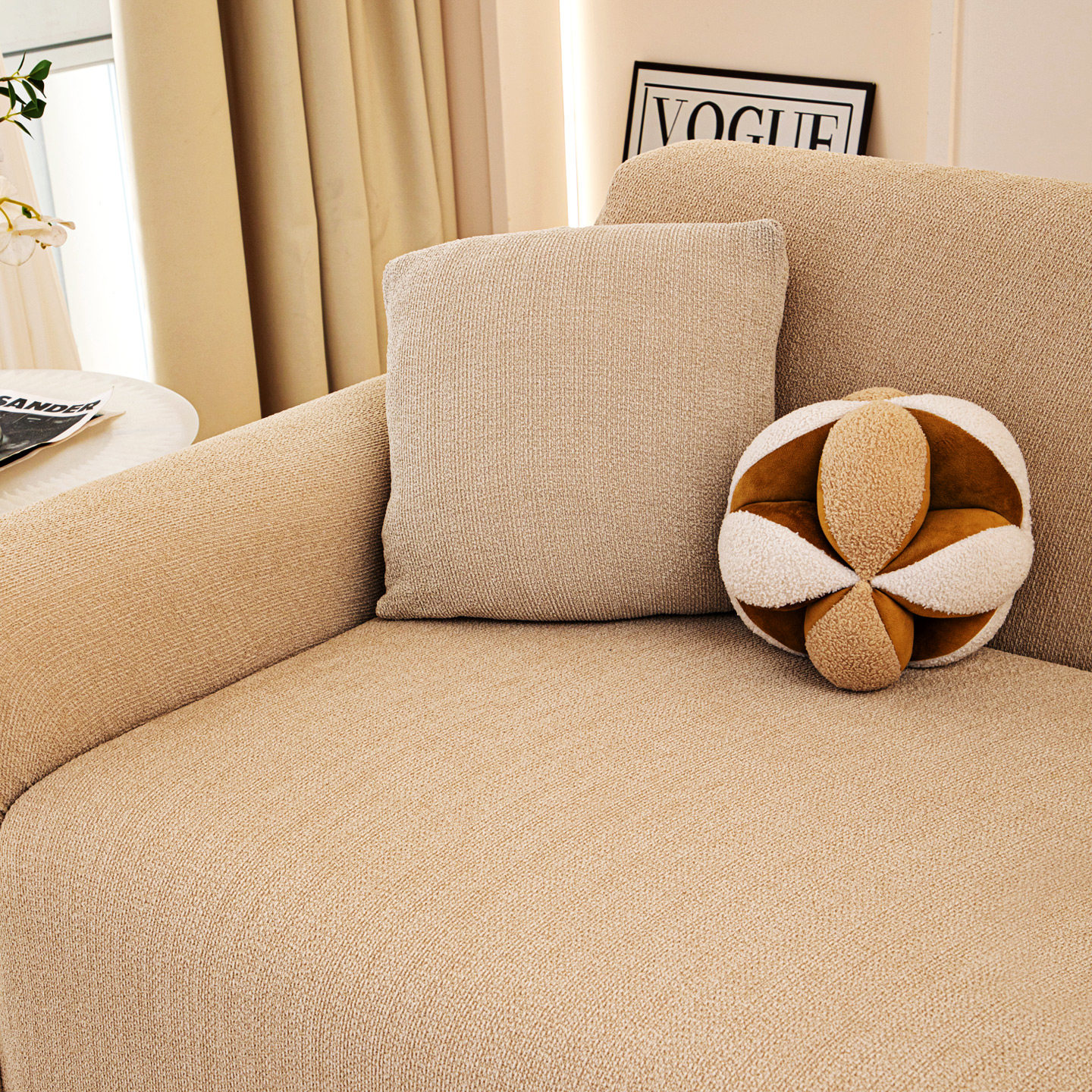 龙憩阁高级棉麻感沙发罩全包万能套四季保护套一体防猫抓沙发套罩,淘宝优惠券,粉丝福利购,淘宝优惠卷