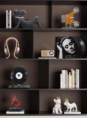 设计师款意式极简摆件装饰品样板间酒柜桌面开放格办公室酒店家居