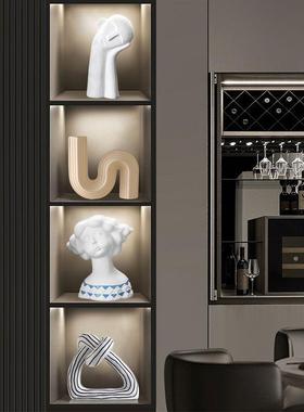 高级感现代极简家居装饰品摆件客厅电视酒柜样板间软装工艺礼品摆