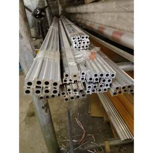 适用红门伸缩门单轨铝合金轨道走轨电动门带勾边导轨18x22mm