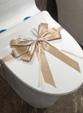 样板房卫生间马桶装饰拉花售楼坐便器盖蝴蝶花卫浴店软装饰品摆件