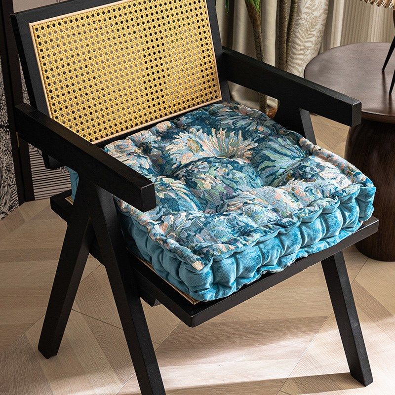 美式四季通用加厚椅垫凳餐桌电脑椅子坐垫防滑布艺垫蒲团汽车坐垫,淘宝优惠券,粉丝福利购,淘宝优惠卷