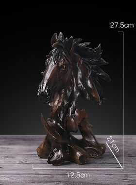 北欧创意现代树脂飞禽走兽狮子摆件家居客厅玄关书柜酒柜装饰品