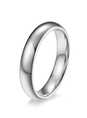 4mm/6mm/8mm简约光面钨钢戒指男女个性光身钨金情侣指Z环对戒刻字