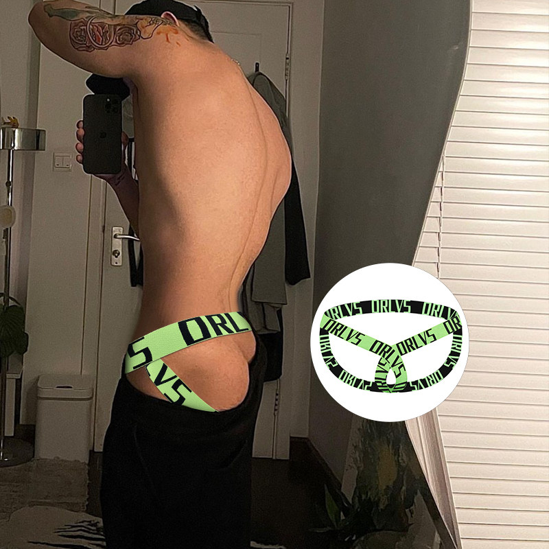 ORLVS男士双丁字裤高弹舒适低腰镂空T字裤性感提臀情趣运动青年潮,淘宝优惠券,粉丝福利购,淘宝优惠卷