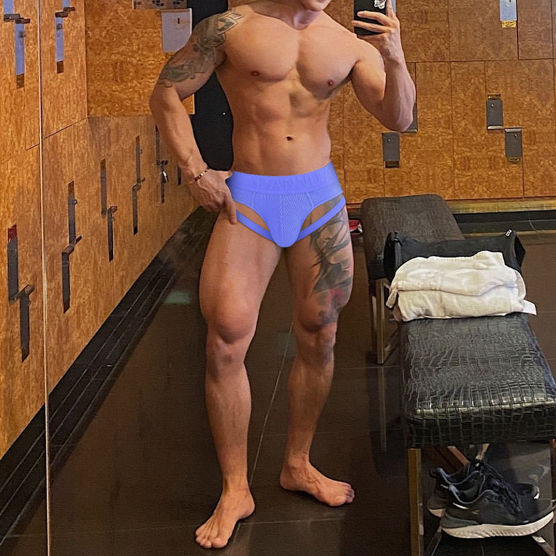 ADANNU男士三角内裤纯棉舒适透气低腰U凸大囊袋性感提臀纯色运动,淘宝优惠券,粉丝福利购,淘宝优惠卷