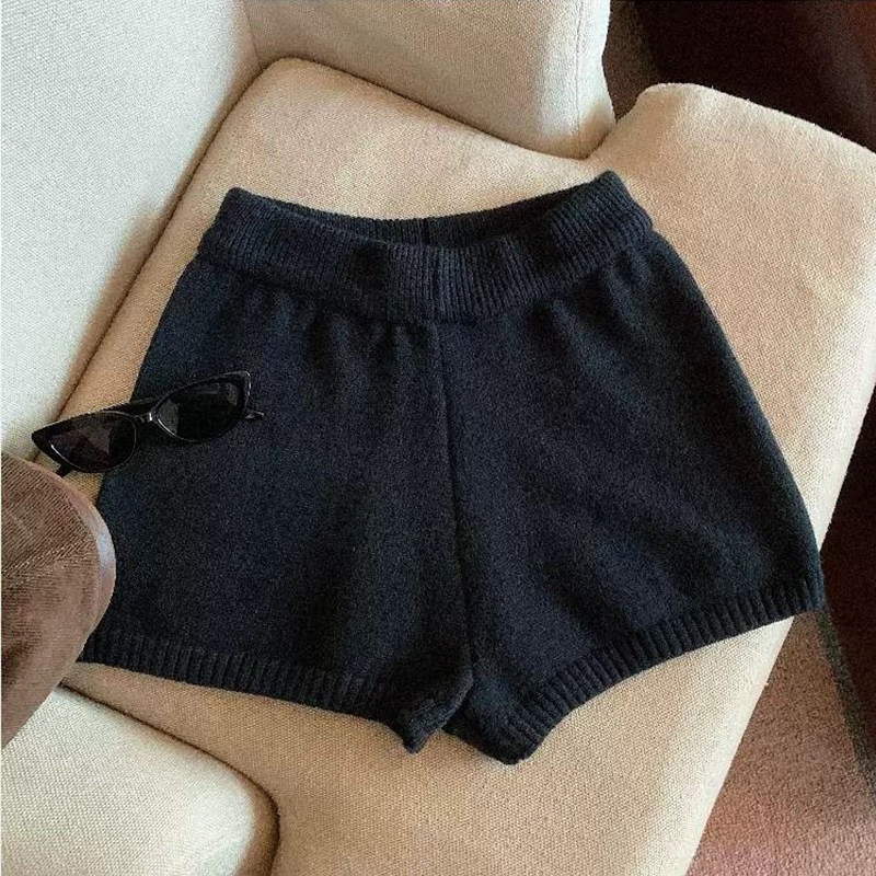 2025女装灰色冬季针织辣妹打底短裤秋季显瘦高腰修身百搭休闲裤子,淘宝优惠券,粉丝福利购,淘宝优惠卷