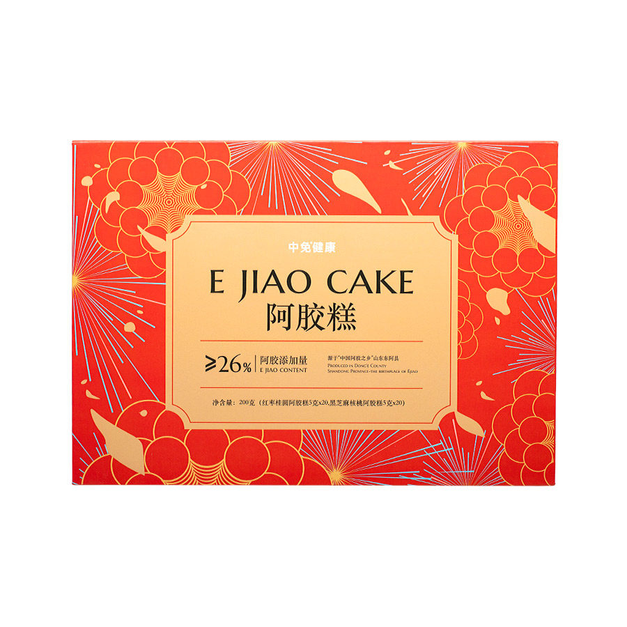 【胡可】中免健康阿胶糕200g即食送父母手工阿娇膏气血补品礼盒装