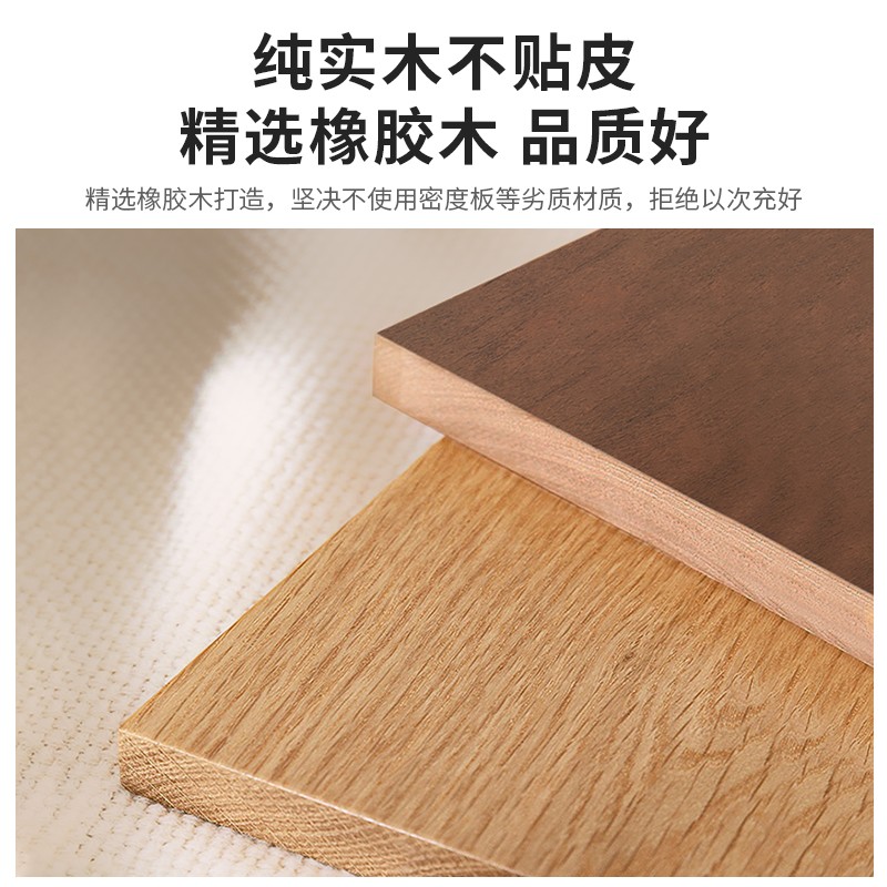 胡桃实木方桌吃饭桌子家用方型饭桌木桌子正方形餐桌小户型省空间 - 图2