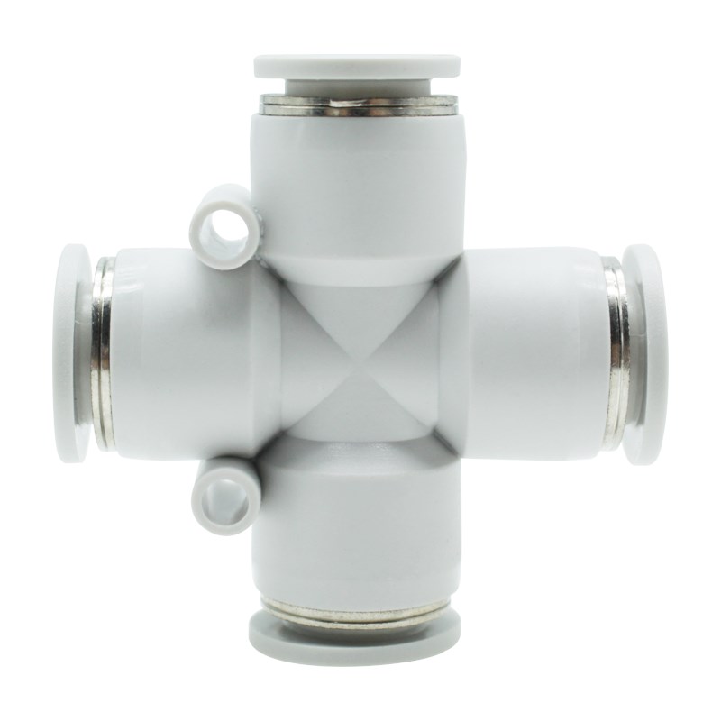 气动接气管接头PZA/APZA4/6  APZA81012十字正四通快插直通接头 - 图2