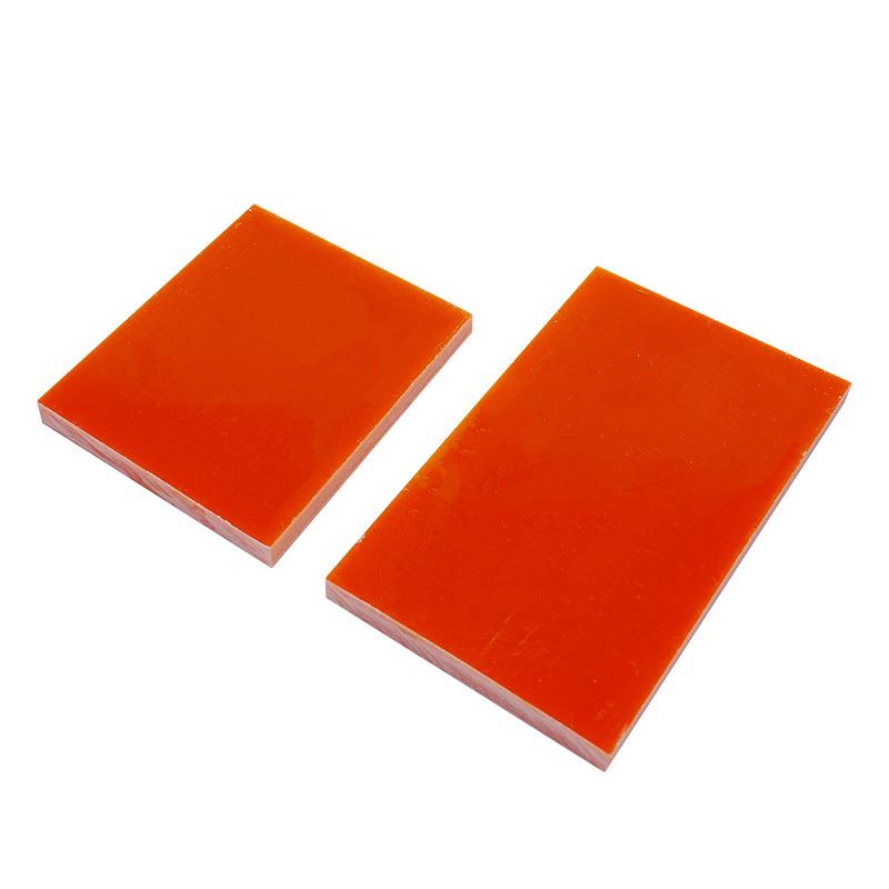 桔红色钻孔冷冲板电木板加工酚醛防静电绝缘电箱线路玻璃纤维板 - 图3