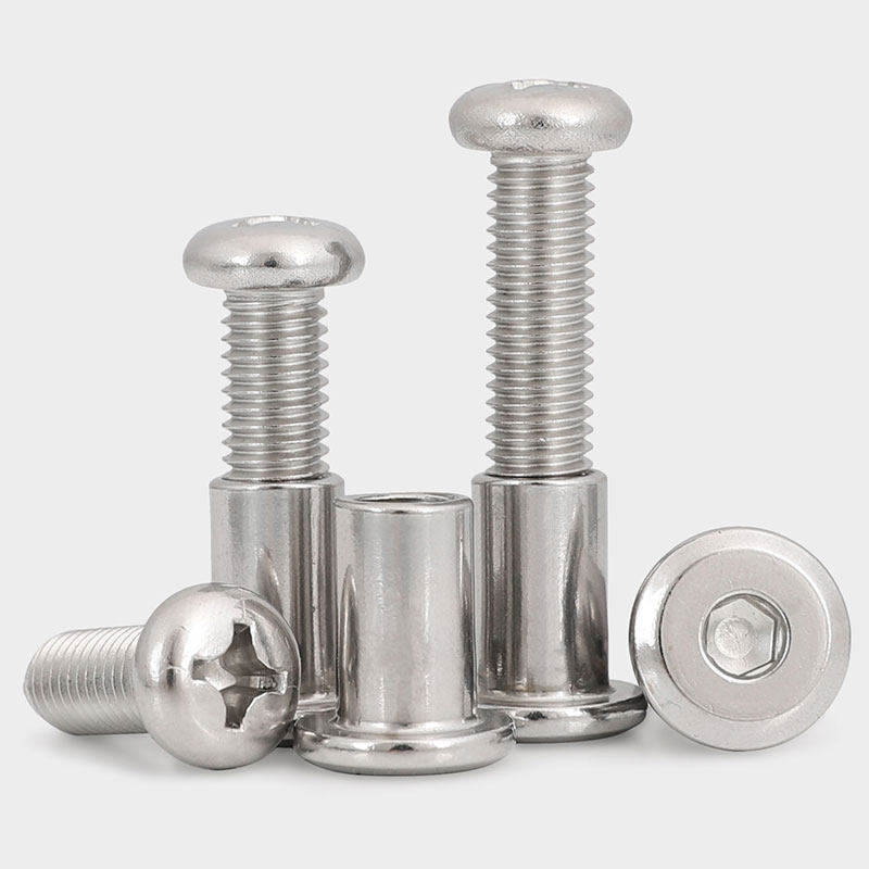 M6M8 304不锈钢圆头十字对接螺丝内六角头夹板儿童家具床对锁螺钉,淘宝优惠券,粉丝福利购,淘宝优惠卷