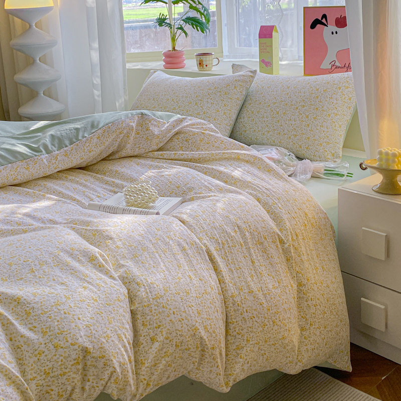 超软糯水洗棉床上四件套学生宿舍三件套