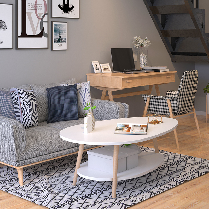 北欧茶几小户型家用客厅圆桌子卧室简约现代创意迷你沙发边几角几 - 图1