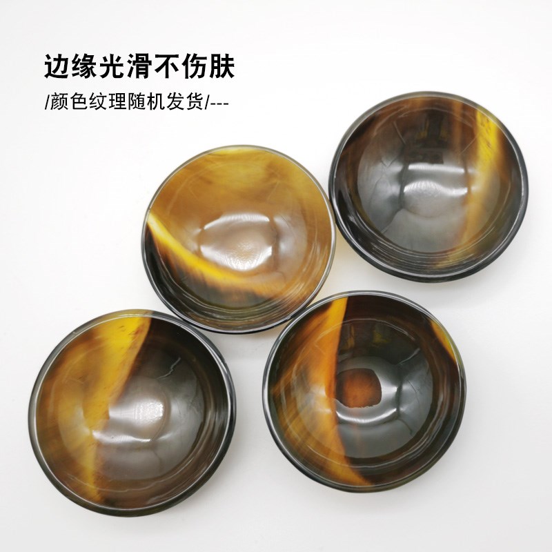 牛角刮痧碗手部腿部疏通经络精油养生按摩器吴依霖刮痧碟全身通用 - 图2