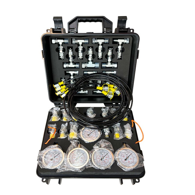 挖掘机压力表测压表套装压力检测仪液压油压测压盒先导泵挖机仪表 - 图3