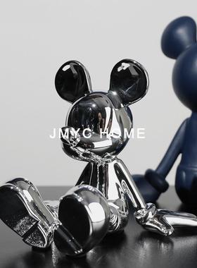 简约现代样板间卡通老鼠雕塑售楼处客厅儿童房玩偶摆件桌面软装饰